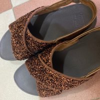 review of 핏플랍 FITFLOP 델타 백스트랩 샌들 래더 미러 로즈골드 M53-556