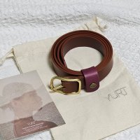 review of YURT Basic Slim Belt_Choco 102964