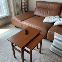 review of Ameriwood Home Stewart 네스팅 테이블 웨더드 오크