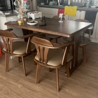 review of 라로퍼니처 알토 1250 고무나무 원목 4인 회전의자 식탁 세트 4인용 테이블  식탁+의자2