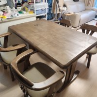 review of 라로퍼니처 알토 750 고무나무 원목 2인 회전 의자 식탁 세트 2인용 테이블  식탁+의자2