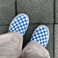 review of VANS 반스 클래식 슬립온 컬러 띠어리 체커보드 대즐링 블루 VN0A7Q5D6RE1 339700