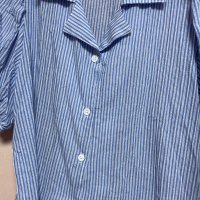 review of 반원 아틀리에 Princess hole shirt stripe A3416