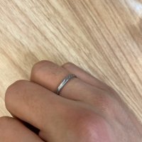 review of SCALETTOBLACK 써지컬스틸 BR31 Angled texture ring set