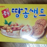 review of 크라운 국희땅콩샌드 155g 24입