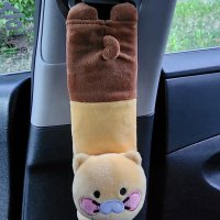 review of 냥냥 고양이 춘식이 안전벨트 커버 인형 카카오프렌즈