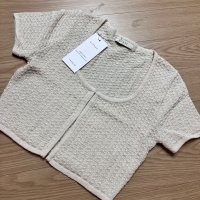 review of 코텔로 Kotelo Linen Cotton Crochet Cardigan - Sky