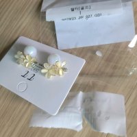 review of 리드박스 혼주 웨딩 반달꽃 진주 귀걸이 귀찌제작