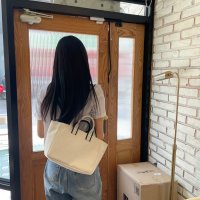 review of 언폴드 Stripe two-way bag (pink)