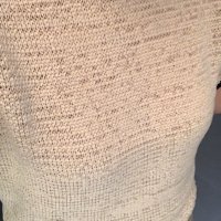 review of 드파운드 puff sleeve cable knit - light