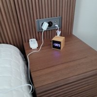 review of MAGp LED 우드 큐브 탁상시계