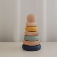 review of 몬테소리 1 세트 아기 무지개 색깔 실리콘 쌓기 장난감 Montessori 창조적 인 BPA 자유로운 음식 급료 조기