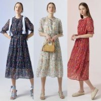 review of 일루스트리스일루전 WH PEACOCK CHIFFON DRESS