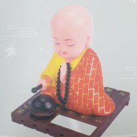 review of 동자승 흔들인형/태양열 인형/노호혼 스님 홍보물 판촉물 각인