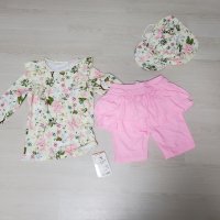 review of 아이스샌드 여아 래쉬가드 플랩캡 SET BRC-92021