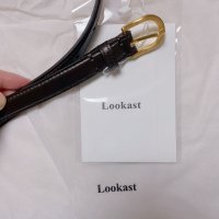 review of [룩캐스트] ORANGE BROWN EMILY LEATHER BELT