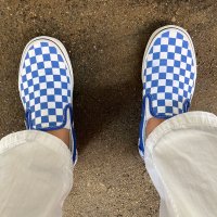 review of VANS 클래식 슬립온 - (컬러 띠어리) 체커보드 대즐링 블루 / VN0A7Q5D6RE1 Classic Slip-On - C