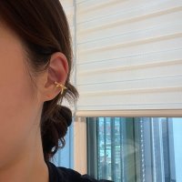 review of [노악] (바로 발송) Reborn Ribbon Earcuff-Gold