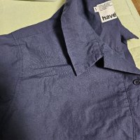 review of [해브해드] 23fw Round Pocket Utility Shirts (Blue)