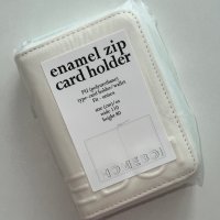 review of [홈보이스포츠클럽]enamel zip cardholder(애나멜지퍼카드홀더) - 스카이