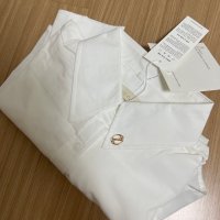 review of 루시르주 Ribbon silky blouse cream 22FW030