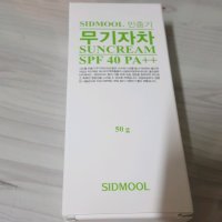 review of 시드물 민중기 무기자차 썬크림 SPF 40 PA++  4개  50g