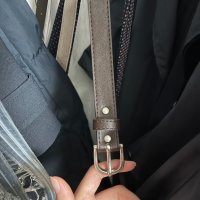 review of [리올그] NUE REORG LOGO BELT BLACK