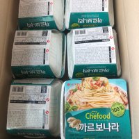 review of Chefood 사각스파게티 까르보나라 220gx6개