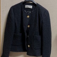 review of 틸아이다이 예약배송 Classic double stitch tweed jacket