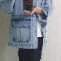 review of MUSINSA STANDARD 릴렉스드 데님 초어 재킷 워시드 RELAXED DENIM CHORE JACKET WASHED BLAC