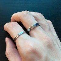 review of SCALETTOBLACK 써지컬스틸 BR31 Angled texture ring set