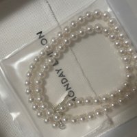 review of [먼데이에디션] sour candy necklace - mint - 화이트  민소매,브이넥