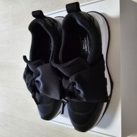 review of [롯데백화점] 슈콤마보니 Ribbon slip-on sneakers(black)  DG4DS23028BLK LE1214753465