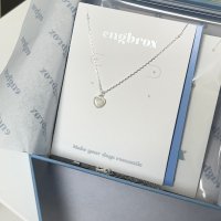 review of 브룸 (각인비 포함!) 925silver heart 2 line necklace(2color)