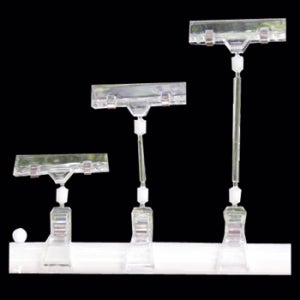 투명 아크릴 POP집게 클립 옷가게 의류매장용 상품 꽂이 마트 백화점 호텔 상점 쇼카드