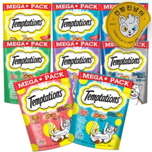 템테이션 스낵 믹스업 메가팩 치킨연어 체다치즈 160g 고양이간식