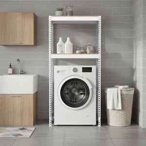 스피드랙 철제선반 선반 세탁기 건조기 드럼 통돌이 베란다 700x400x1500 2단