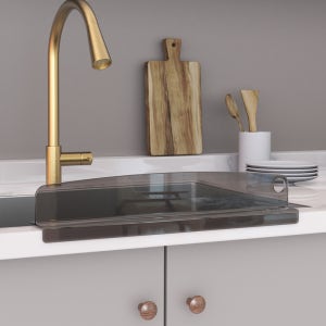 마가렛케이 예쁜 싱크대물막이-내츄럴(블랙)