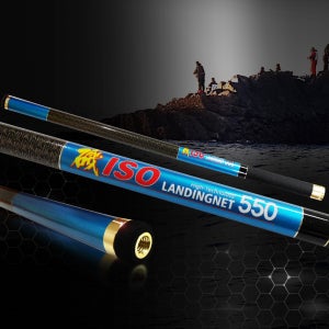 ZLE 이소550 풀카본 바다낚시뜰채로드 손잡이 초경량460g