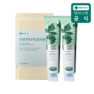 덴티스테 치약 선물세트 어스패키지 (뉴플러스화이트200g 2개입) 생일선물 집들이선물 가정의달