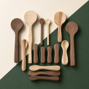 하늘목공방 우드카빙재료 우드블랭크 월넛 롱스푼 나무 숟가락 반제품 목공 DIY