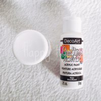 Crafter’s Acrylic - White #01 - 2 oz 크라프터아크릴물감 데코물감 무광물감 석고방향제재료 아크릴물감 데코아트아크릴물감 DecoArt