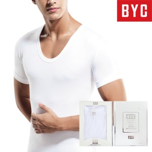 BYC 최고급 100수 순면 남성 반팔 런닝셔츠 1매