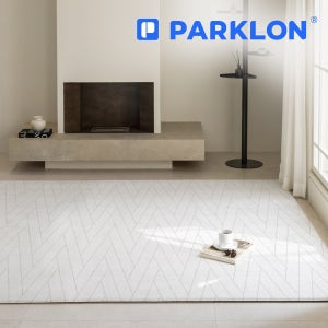 파크론 라퓨어 190/210 층간소음 매트 아기 유아 거실 PVC 양면 놀이방매트 더블헤링본 그레이 190x130x1.2cm