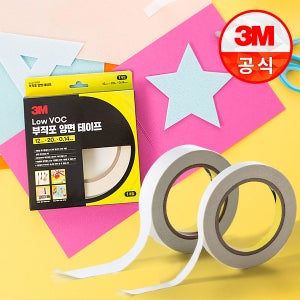 3M 양면테이프 초강력 부직포 테이프 Low VOC 24mm