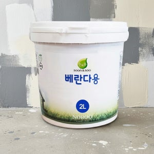 노루표 곰팡이방지 순앤수 친환경 수성페인트 2L 베란다용 무광