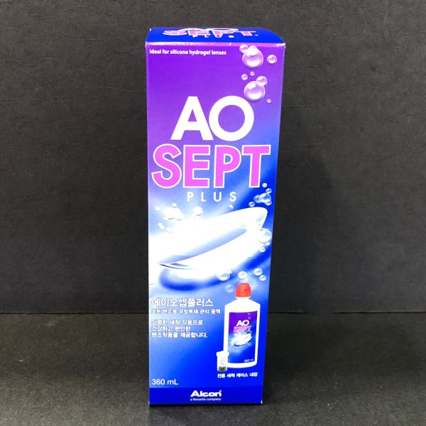 에이오셉 플러스 360mL AOSEPT 무방부제관리용액 단백질제거