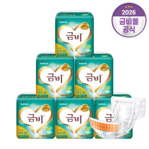 금비 성인용 겉기저귀 와이드매직 대형 SHA306, 10개입, 6개