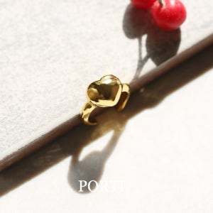 [뽀르띠] 심쿵 돌반지 돌금반지 선물 아기 순금 백일 잔치 반지 3.75g(한돈,1돈)