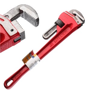 고강도 파이프렌치 배관 세면대 수전 싱크대 수도관 수리 라쳇 렌치 교체 8호